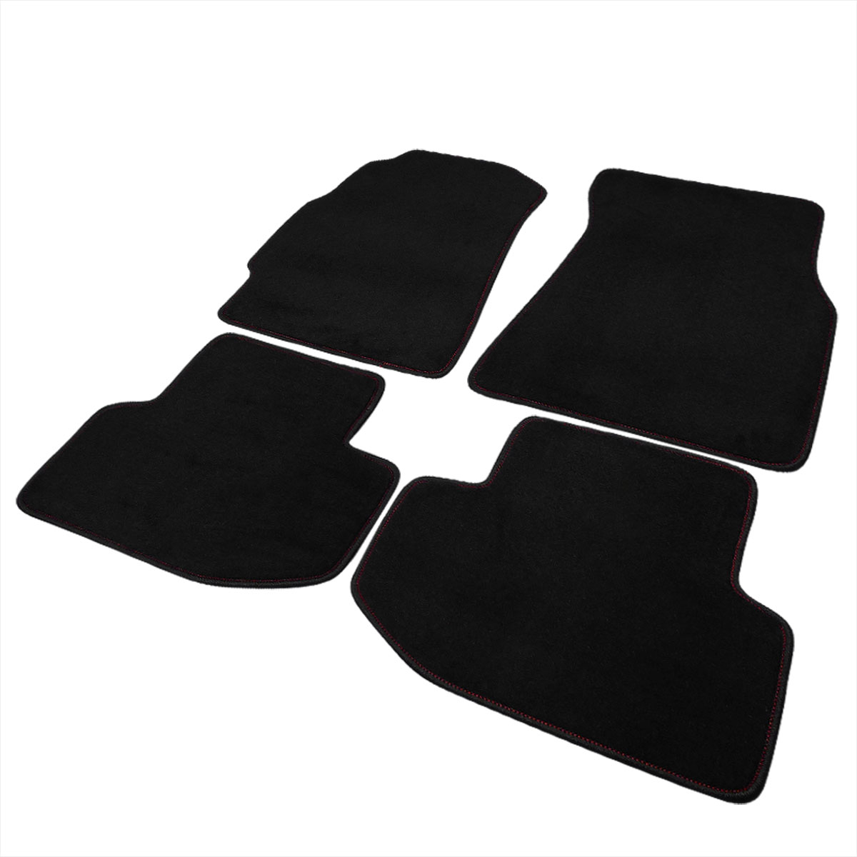 Spec-D Tuning mat-int942-atw | SPEC-D Tuning Acura Integra 2 Doors Red Stitches Black Floor Mat Black; 1994-2001