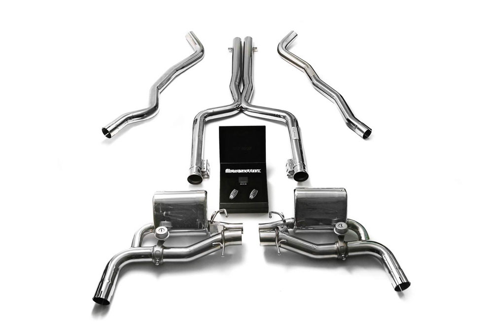 Armytrix MB056-C | ARMYTRIX Stainless Steel Valvetronic Catback Exhaust System Mercedes-Benz C63 AMG / AMG S W205; 2015-2018