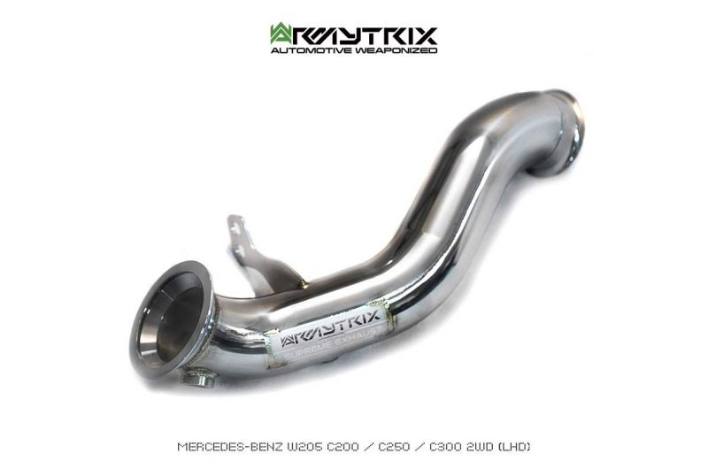 Armytrix MB532-RDD | ARMYTRIX High-Flow Performance Race Pipe w/Cat Simulator Mercedes-Benz X253/C253 GLC250; 2015-2018