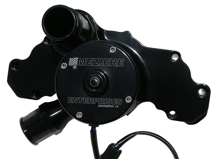 Meziere wp334s | MEZIERE GM Gen-V LT Elec. Water Pump 55 GPM - Black; 2014-2023