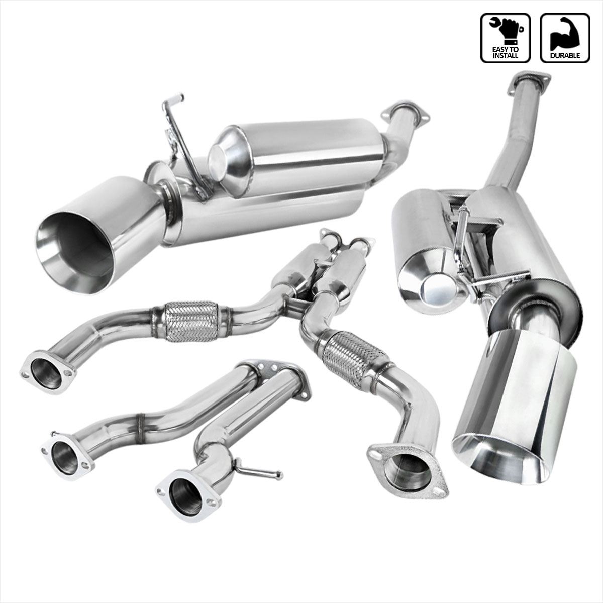 Spec-D Tuning mfcat3-370z09-mx | SPEC-D Tuning Nissan 350Z Catback Exhaust; 2009-2017