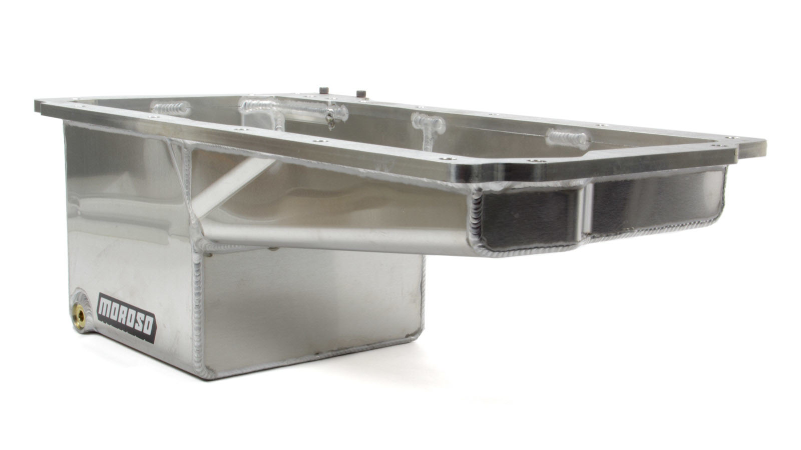 Moroso 21151 | GM LS/02-15 COPO Camaro (w/Rear Sump) Fabricated Drag Race Baffled 7qt 7.5in Aluminum Oil Pan; 2002-2015