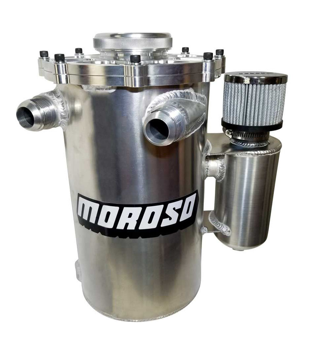 Moroso 22617 | Dry Sump Oil Tank - Pro Mod - 13in Tall - 2 Piece - 7in Diameter -16An Fitting