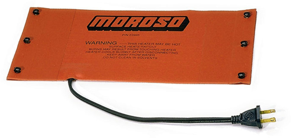 Moroso 23995 | External Heating Pad - Hook & Spring - 6in x 12in - 360 Watts/110 Volt 8ft Cord