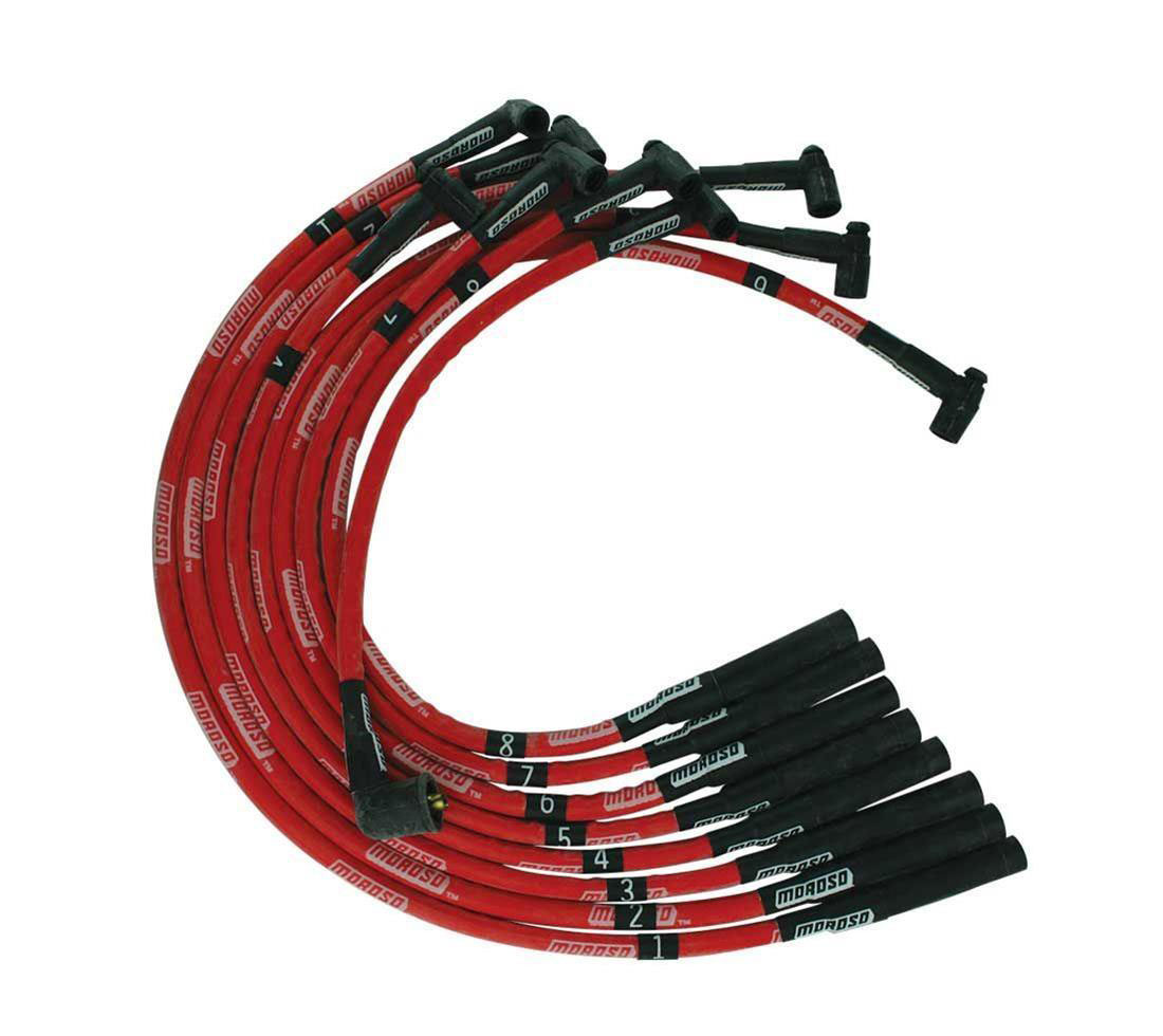 Moroso 52555 | Ultra Plug Wire Set SBM 273-360 Red