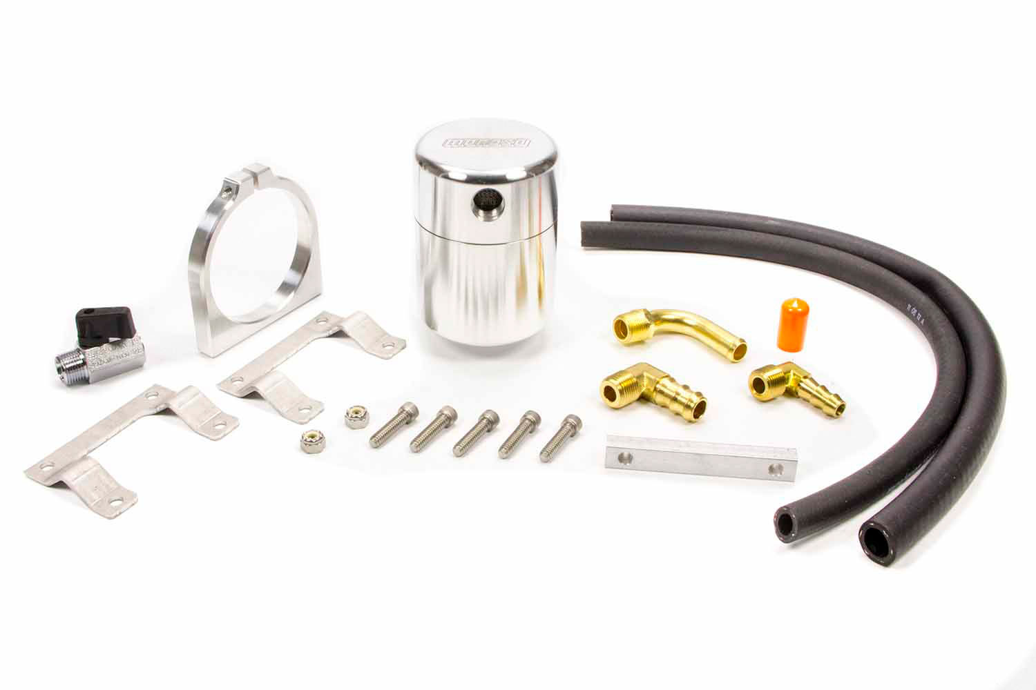 Moroso 85515 | 12-19 Subaru BRZ/Scion FRS/Toyota 86 Air/Oil Separator Catch Can - Billet Aluminum; 2012-2019