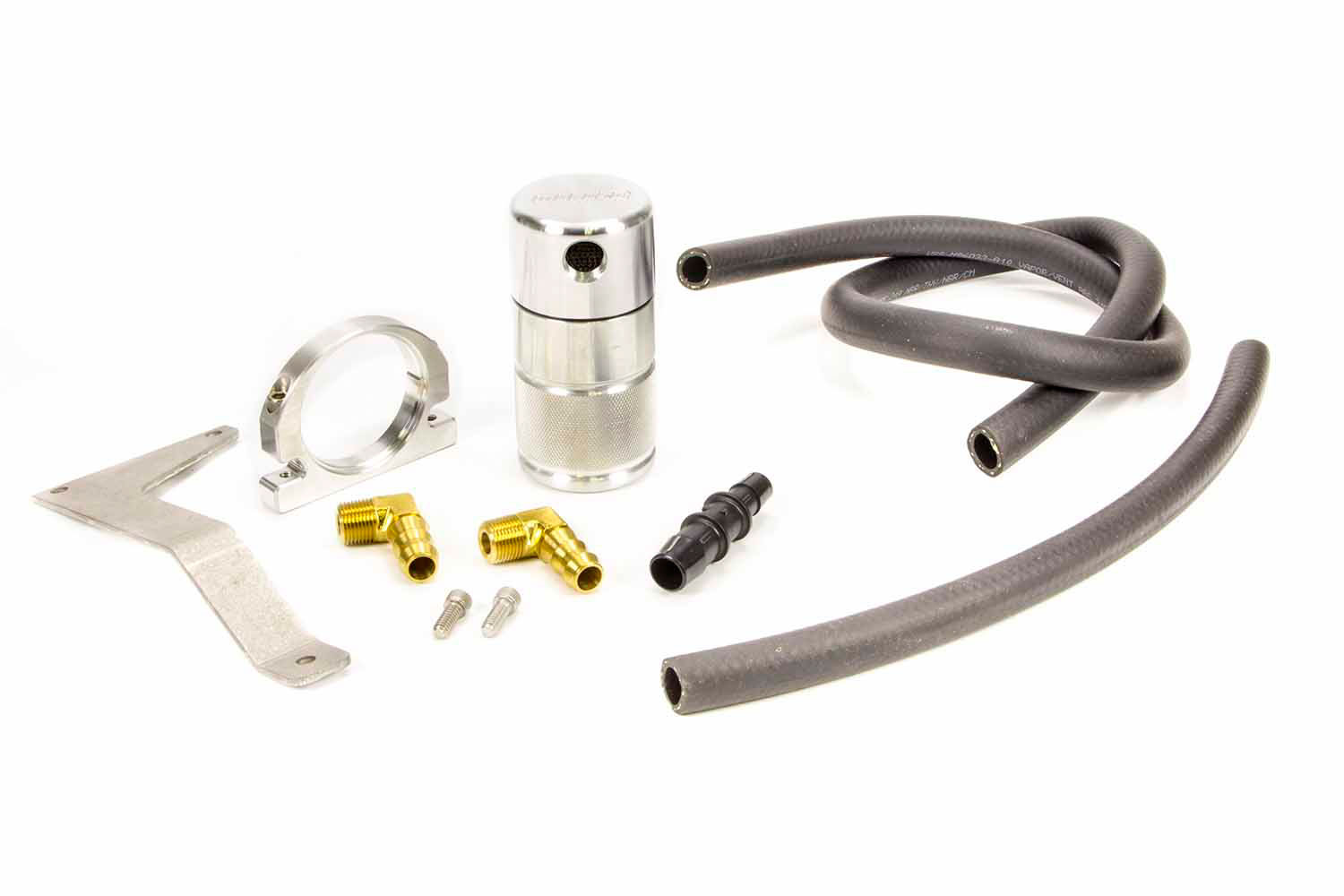 Moroso 85632 | 05-10 Chrysler 5.7L (w/Stock Intake) Air/Oil Separator Catch Can - Small Body - Billet Alum; 2005-2010