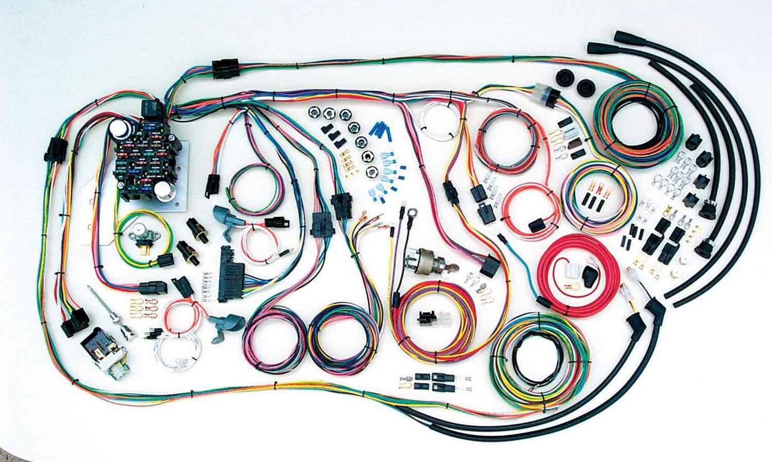 American Autowire 500481 | AMERICAN AUTOWIRE 55-59 Chevy Truck Wiring Harness; 1955-1959