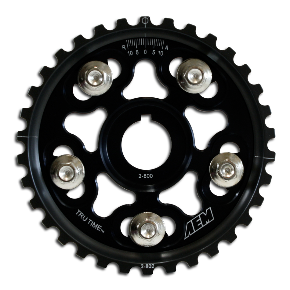 AEM Induction 23-802bk | Adjustable Cam Gear Black