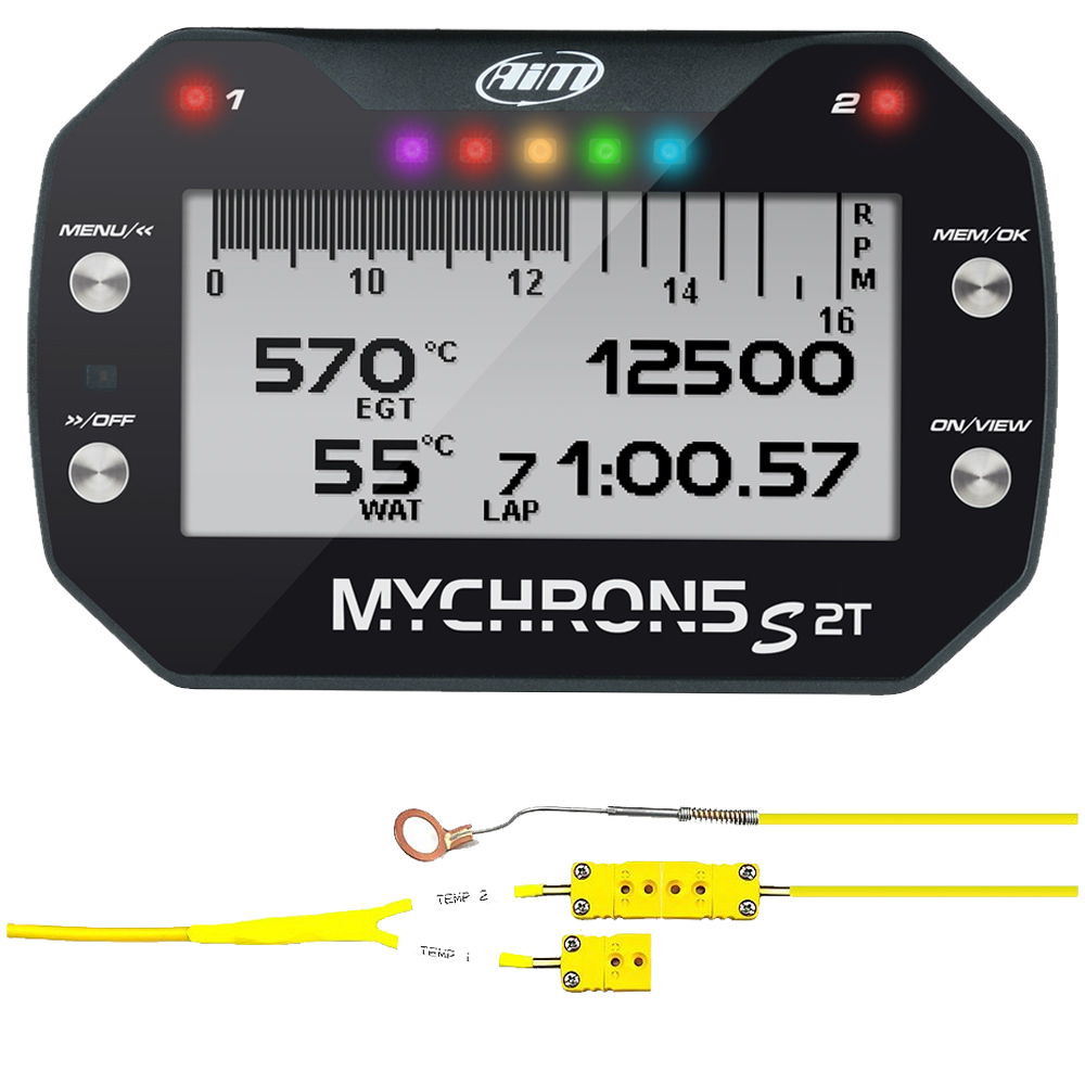 AIM Sports xd1m5scht140u | AIM SPORTS MyChron 5S w/ Cyl Head Temp