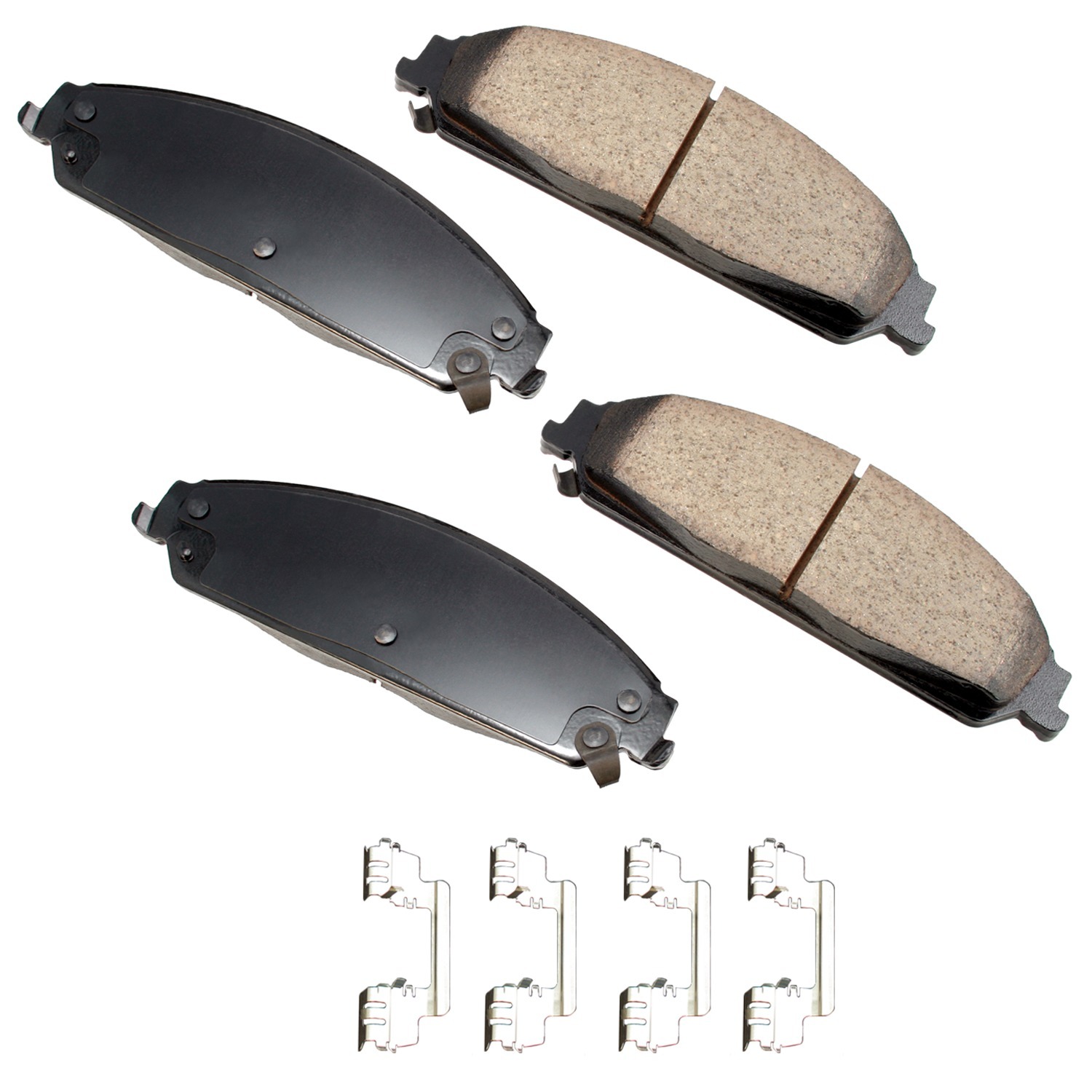 Akebono Brake Corporation act1058 | AKEBONO BRAKE CORPORATION Brake Pads Front Dodge Dodge Avenger 05-14 300; 2005-2014