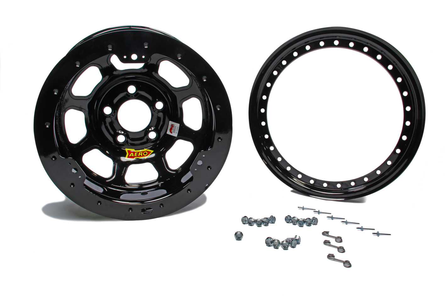 Aero Race Wheels 33-184220b | AERO RACE WHEELS 13x8 2in. 4.25 Black Beadlock