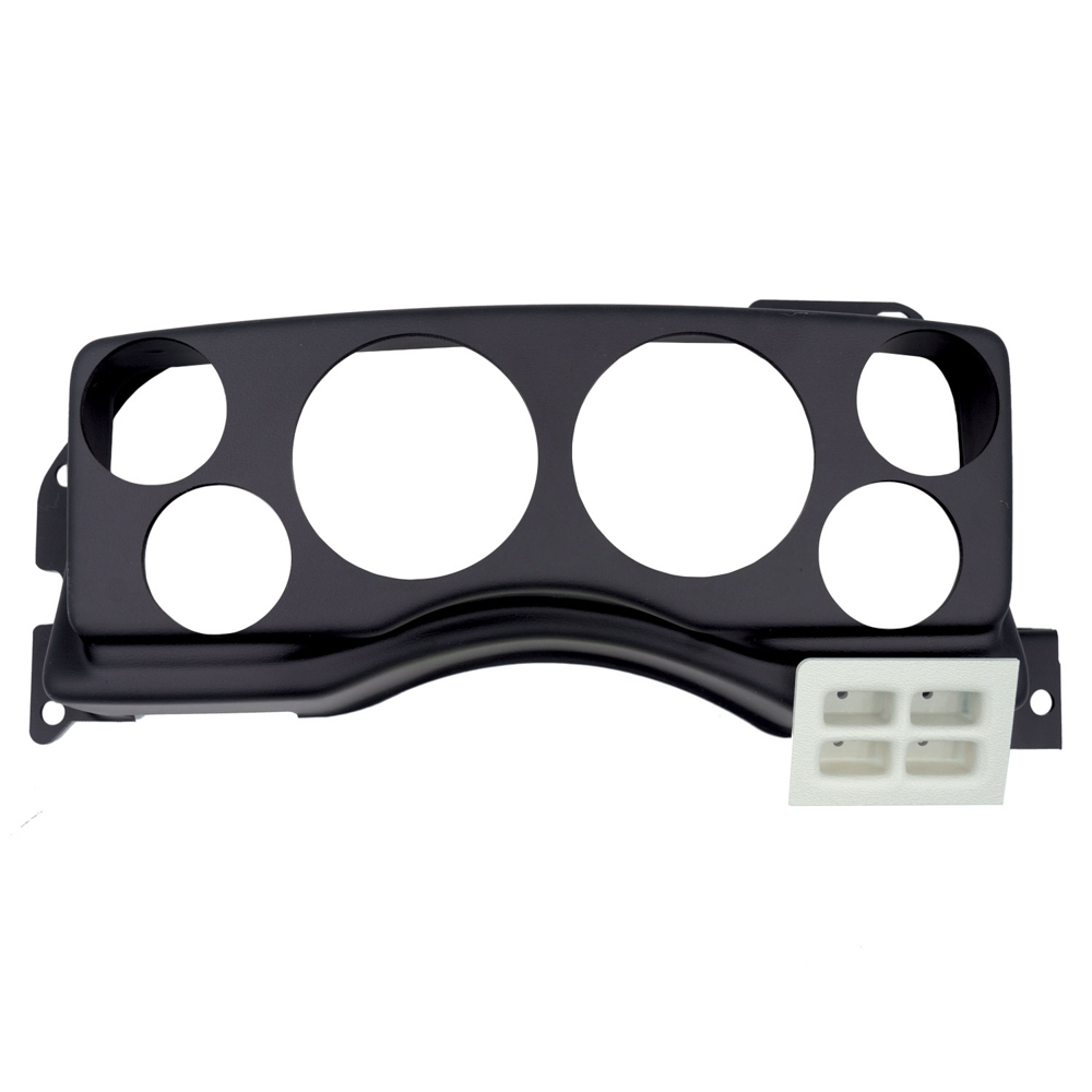 AutoMeter 2924 | Direct Fit Gauge Panel Mustang 87-89 Black; 1987-1989