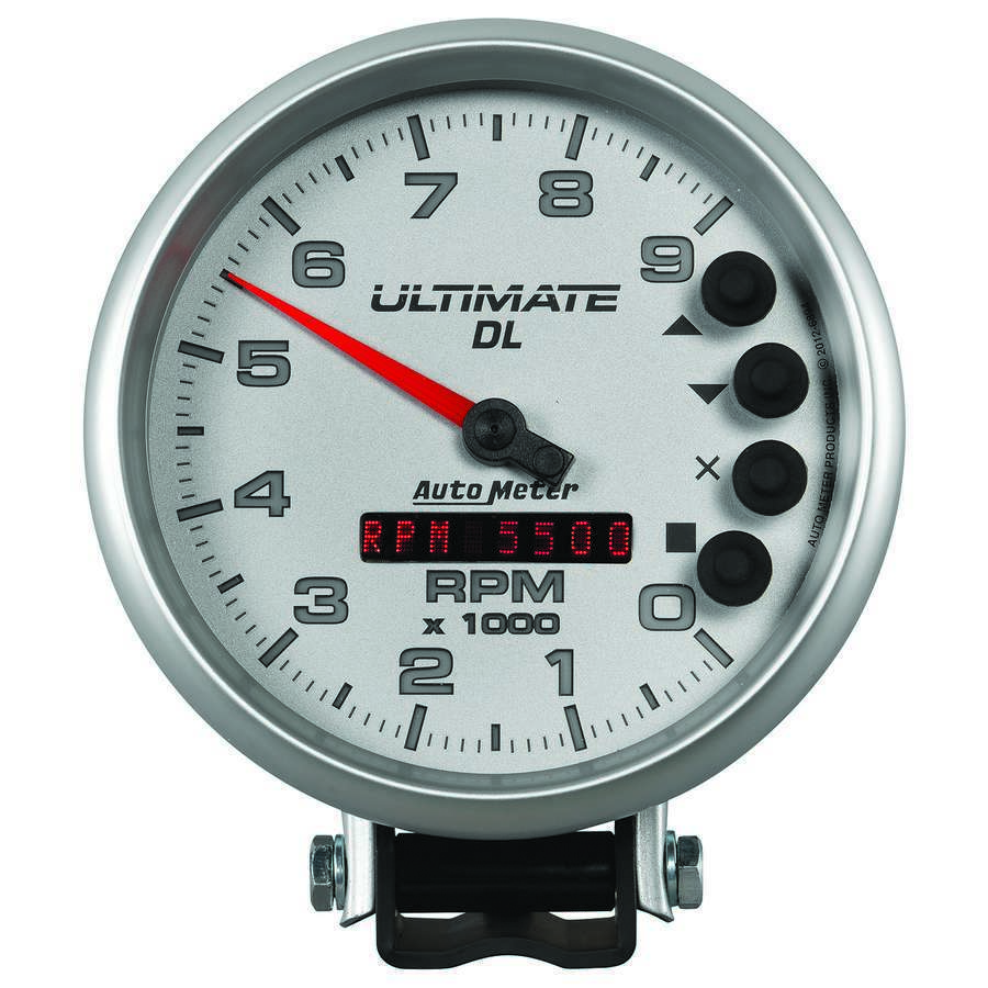 AutoMeter 6894 | 5in Ultimate DL Tach 9000 RPM Silver