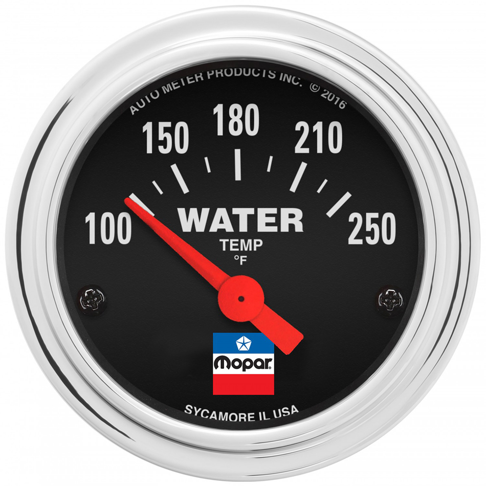 AutoMeter 880787 | 2-1/16 Water Temp Gauge Mopar Logo Series