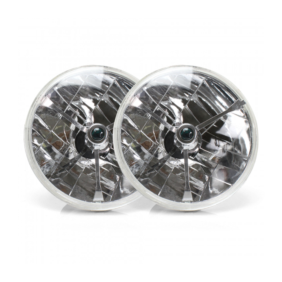 Auto-Loc autlenb1as | AUTO-LOC Tri-Bar Headlights Pair w/Replaceable Color Dots