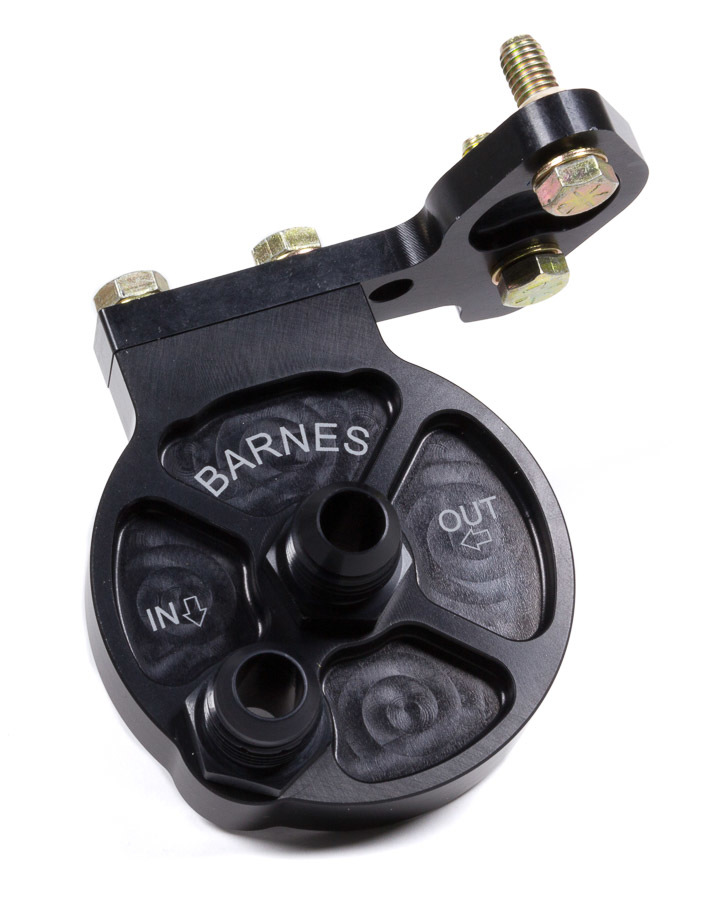 Barnes 8930-10 | BARNES Billet Oil Filter Mount Front Mount -10 Fittings