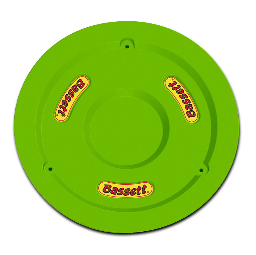 Bassett 5plg-flogrn | BASSETT Wheel Cover 15in Green Fluorescent