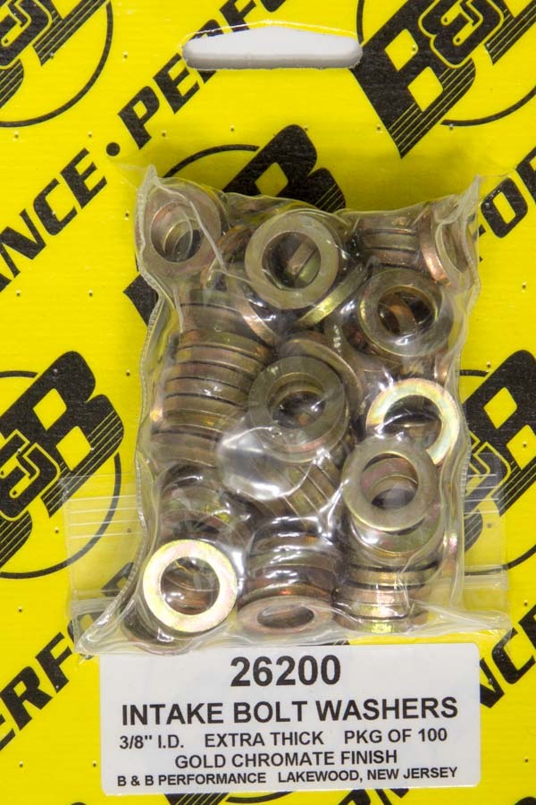 B And B Performance Products 26200 | B and B PERFORMANCE PRODUCTS H/T Special Washers - 3/8in .625in OD (100)