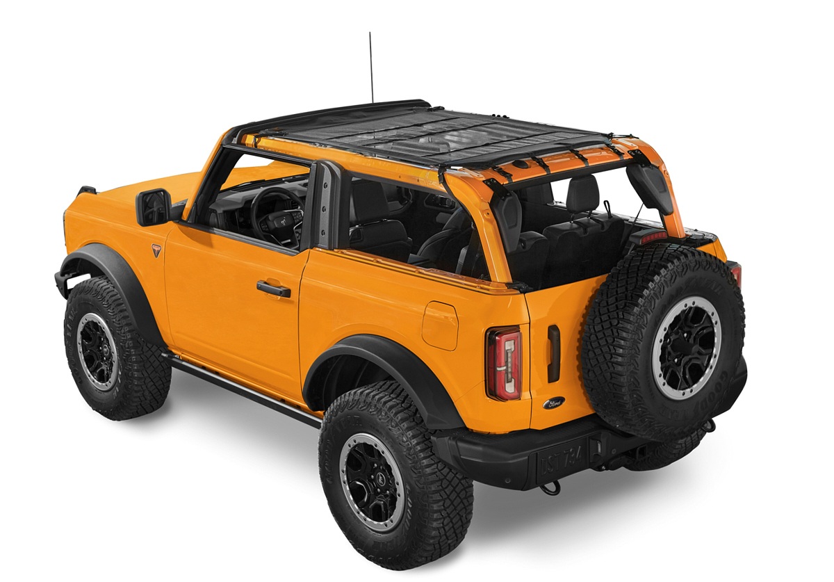 Bestop 52420-11 | BESTOP Safari Bikini Sunshade 21- Bronco 2 Door Model; 2021-2024