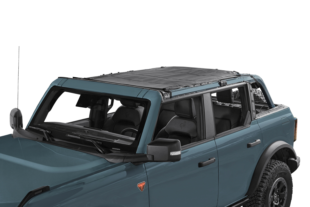 Bestop 52421-11 | BESTOP Safari Bikini Sunshade 21- Bronco 4 Door Model; 2021-2024