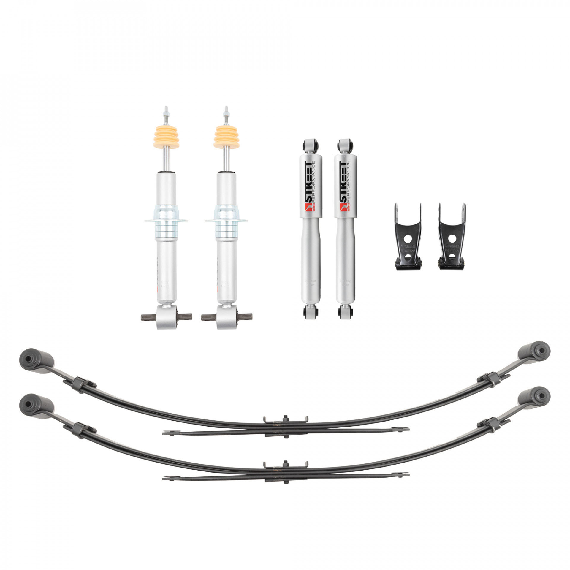 Belltech 350344sp | Lower Kit 0in Front/4in Rear 19- GM P/U 1500; 2019-2023