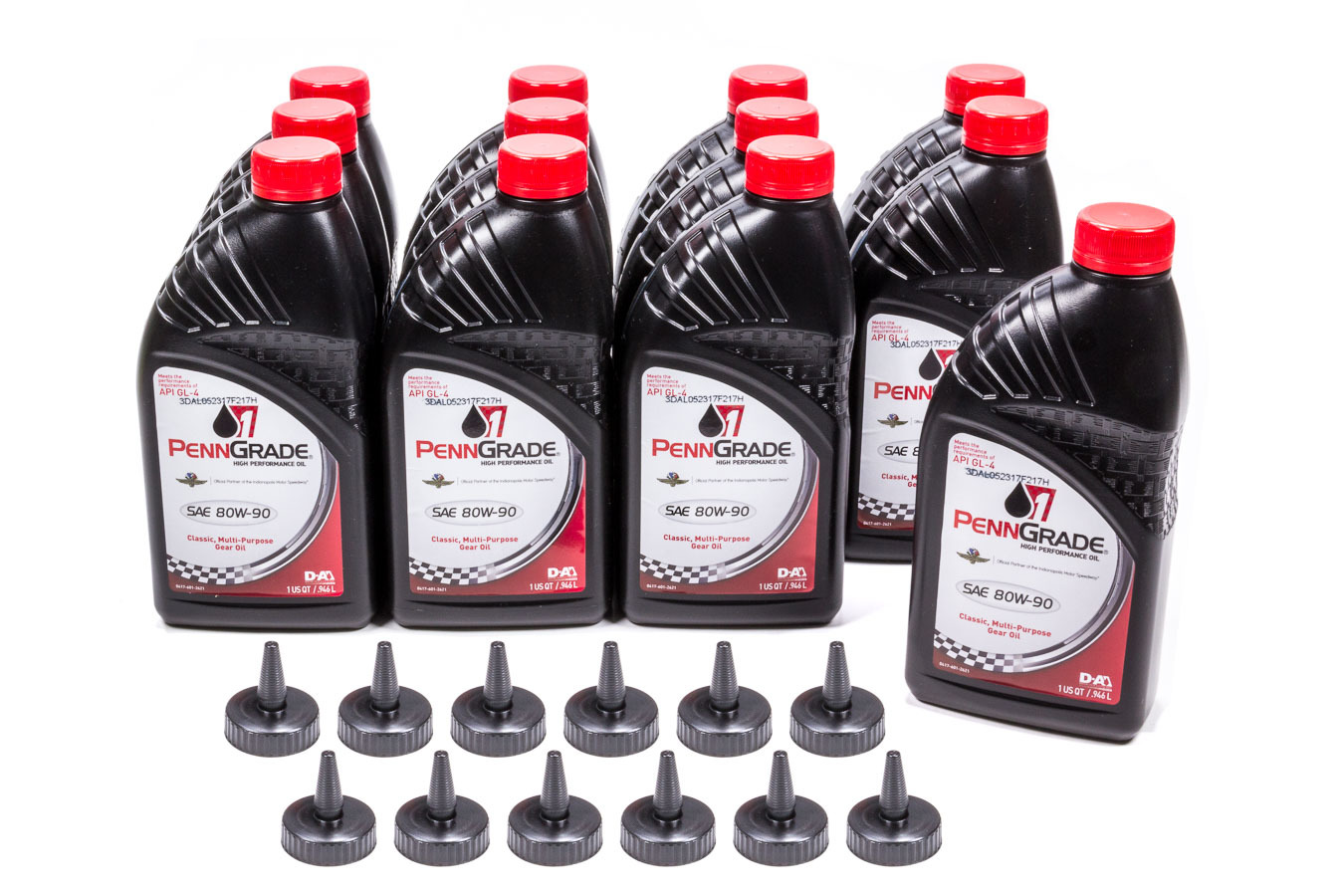 Penngrade Motor Oil 77296 | PENNGRADE MOTOR OIL 80w90 Hypoid Gear Oil Case 12 x 1 Qt. GL-4