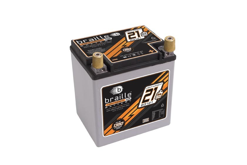 Braille Auto Battery b3121 | BRAILLE AUTO BATTERY Racing Battery 21lbs 1380 PCA 6.6x5.1x6.8