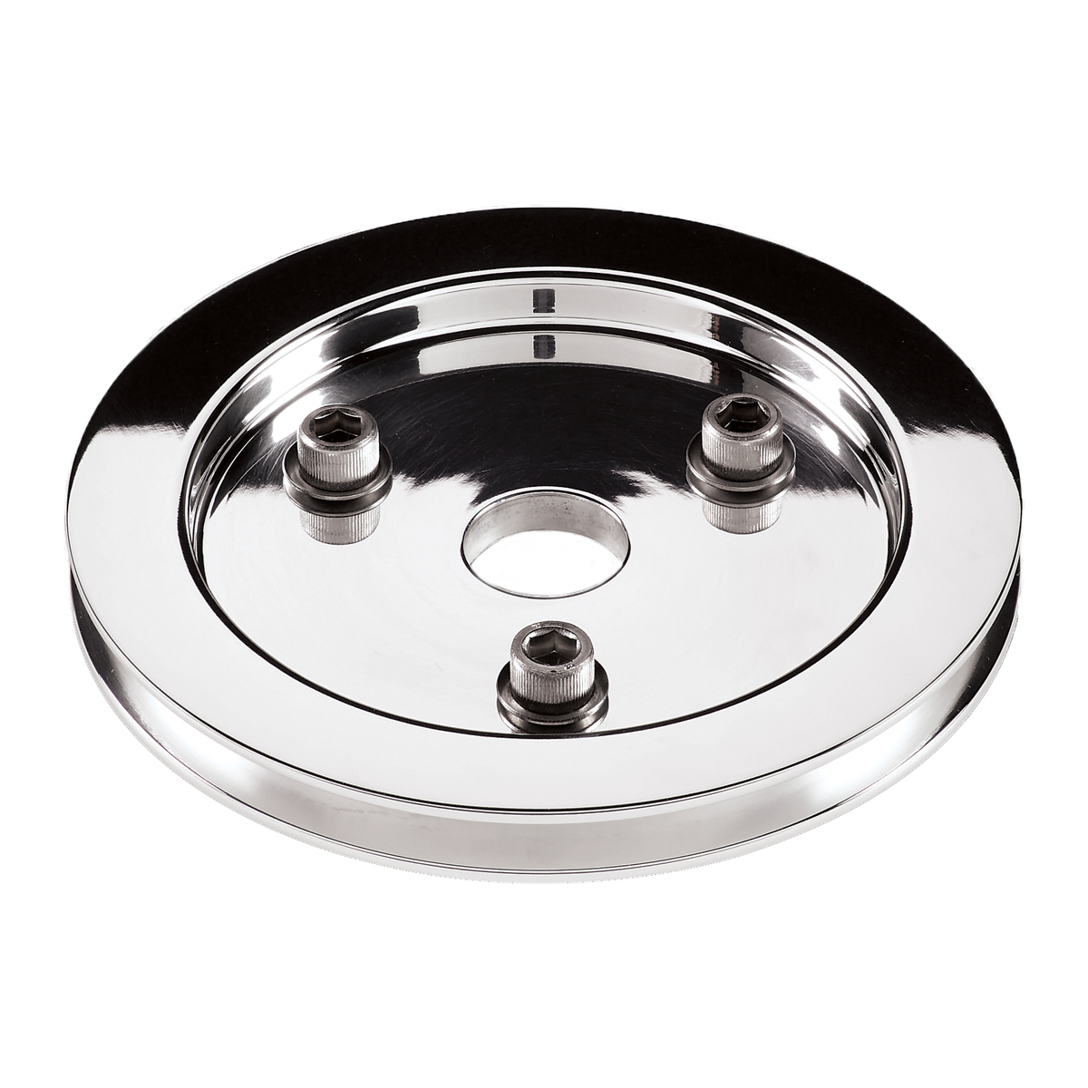 Billet Specialties 79210 | BILLET SPECIALTIES BBC 1 GRV Crank Pulley LWP Polished