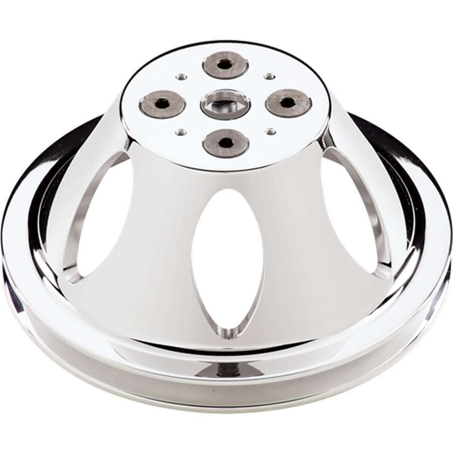 Billet Specialties 80120 | BILLET SPECIALTIES Polished SBC 1 Groove Upper Pulley