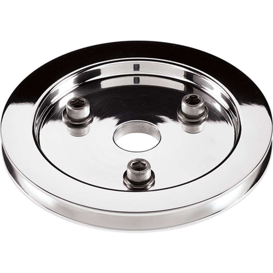 Billet Specialties 81120 | BILLET SPECIALTIES Polished SBC 1 Groove Lower Pulley