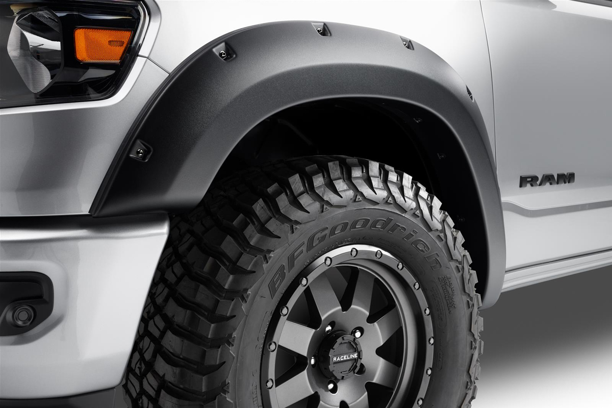 Bushwacker 58131-08 | 19- Ram 1500 Forge Fender Flares Black 4Pcs