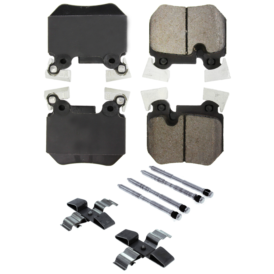 Centric Brake Parts 105.1372 | CENTRIC BRAKE PARTS Posi-Quiet Ceramic Brake Pads with Shims and Har; 2008-2013