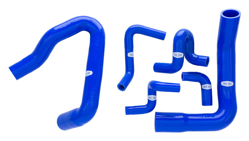 Cold-Case Radiators hfor05b | 86-93 Mustang GT Hose Kit Blue; 1986-1993