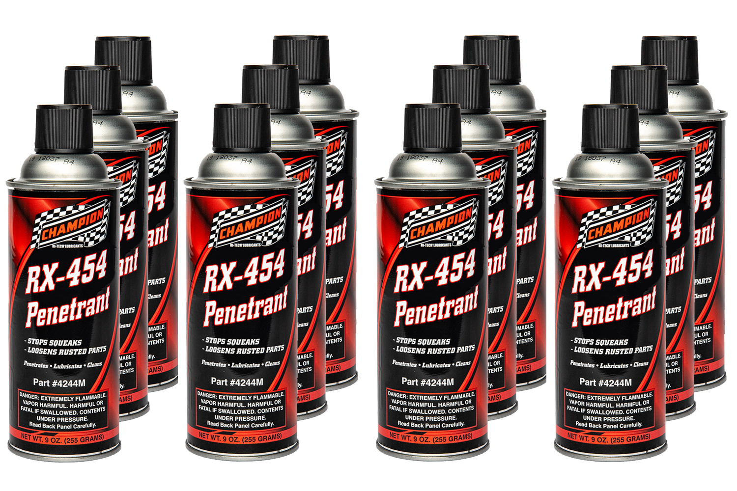 Champion Brand 4244m/12 | CHAMPION BRAND RX-454 Penetrant Case 12 x 9oz 50 State Formula