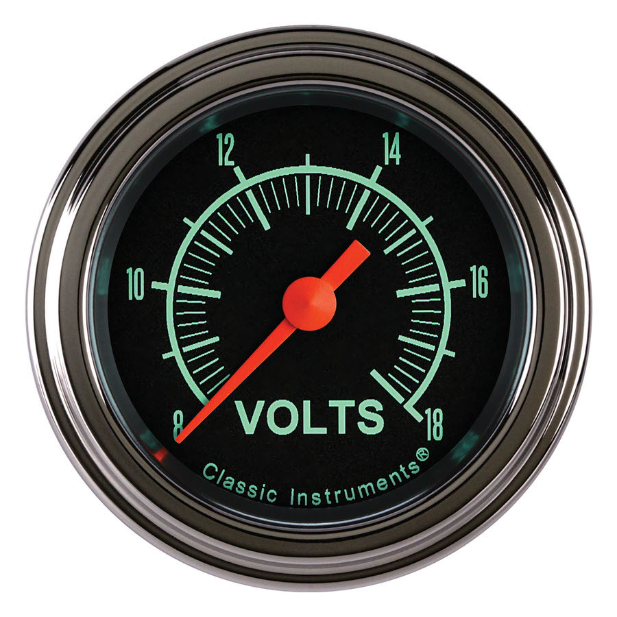 Classic Instruments gs130slf | CLASSIC INSTRUMENTS G/Stock Volt Gauge 2-1/8 Full Sweep