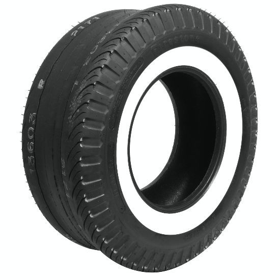 Coker Tire 623048 | COKER TIRE 1000-15 Firestone Drag 2 1/4in White Wall Tire