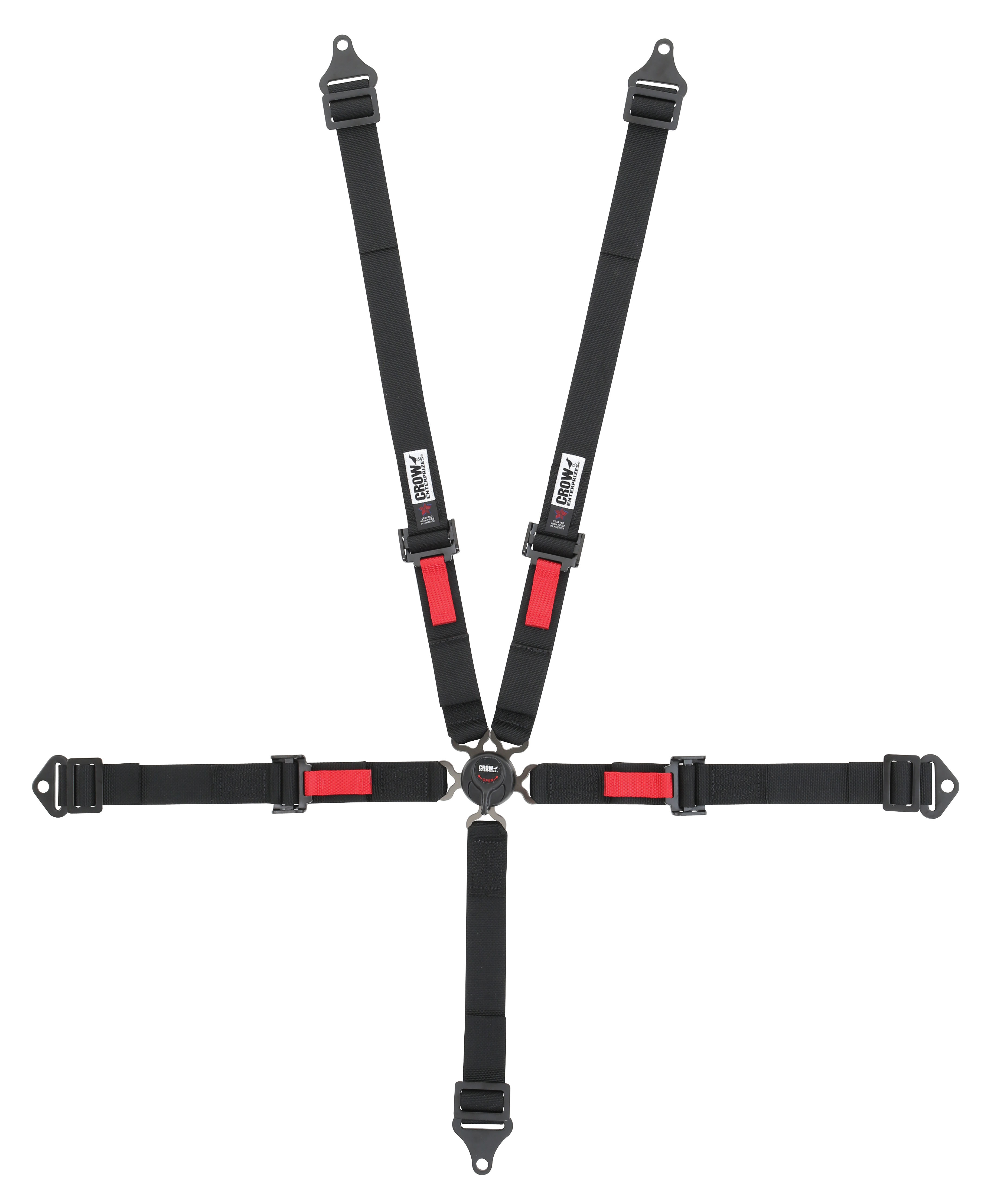 Crow Safety Gear 11174ab | CROW ENTERPRIZES Kam Lock 2in Belts Black Pull-Up Bolt In Or Wrap