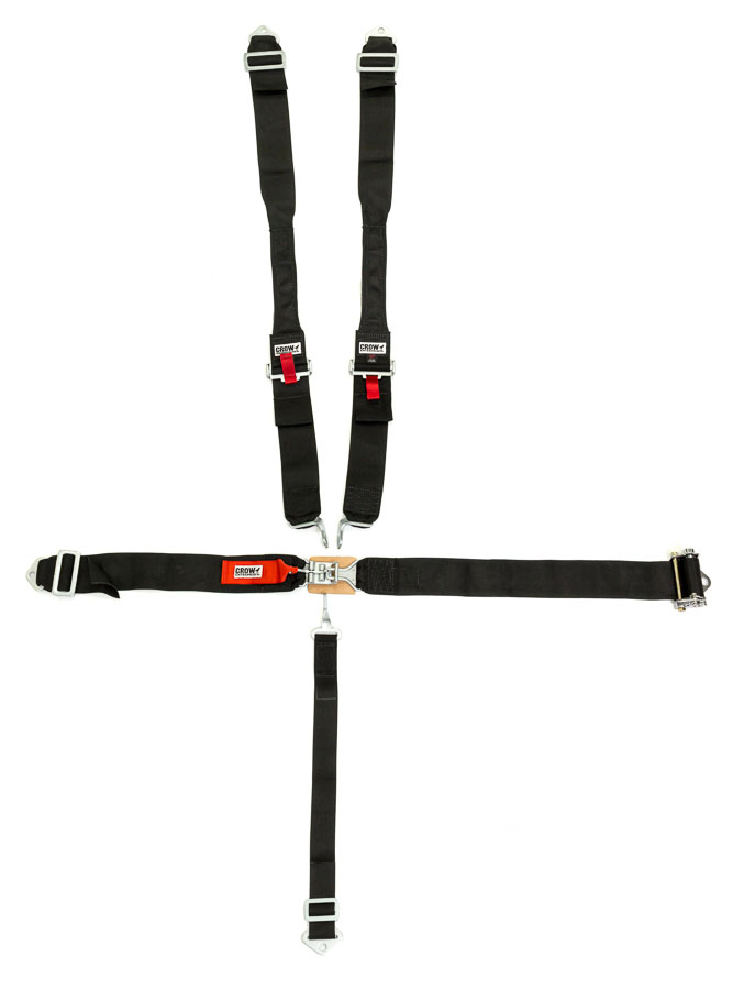 Crow Safety Gear 40074l | CROW SAFETY GEAR Ratchet Belts 3in Latch And Link Bolt In Black