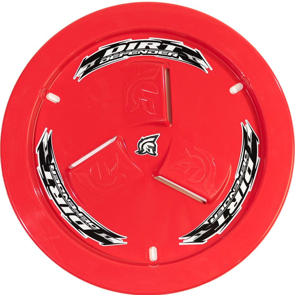 Dirt Defender Racing Products 10190 | DIRT DEFENDER RACING PRODUCTS Wheel Cover Red Vented