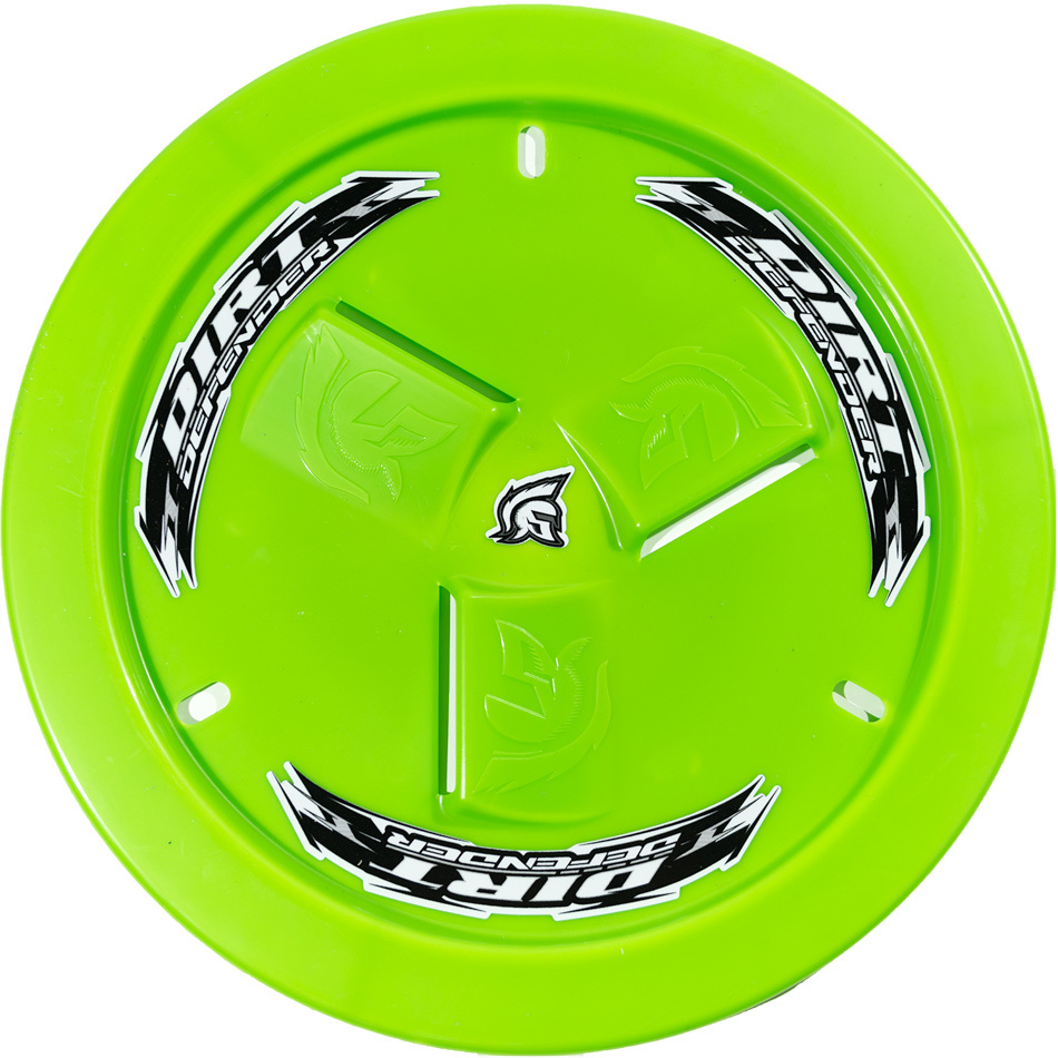 Dirt Defender Racing Products 10260 | DIRT DEFENDER RACING PRODUCTS Wheel Cover Neon Green Vented