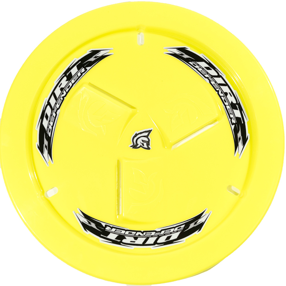 Dirt Defender Racing Products 10270 | DIRT DEFENDER RACING PRODUCTS Wheel Cover Neon Yellow Vented