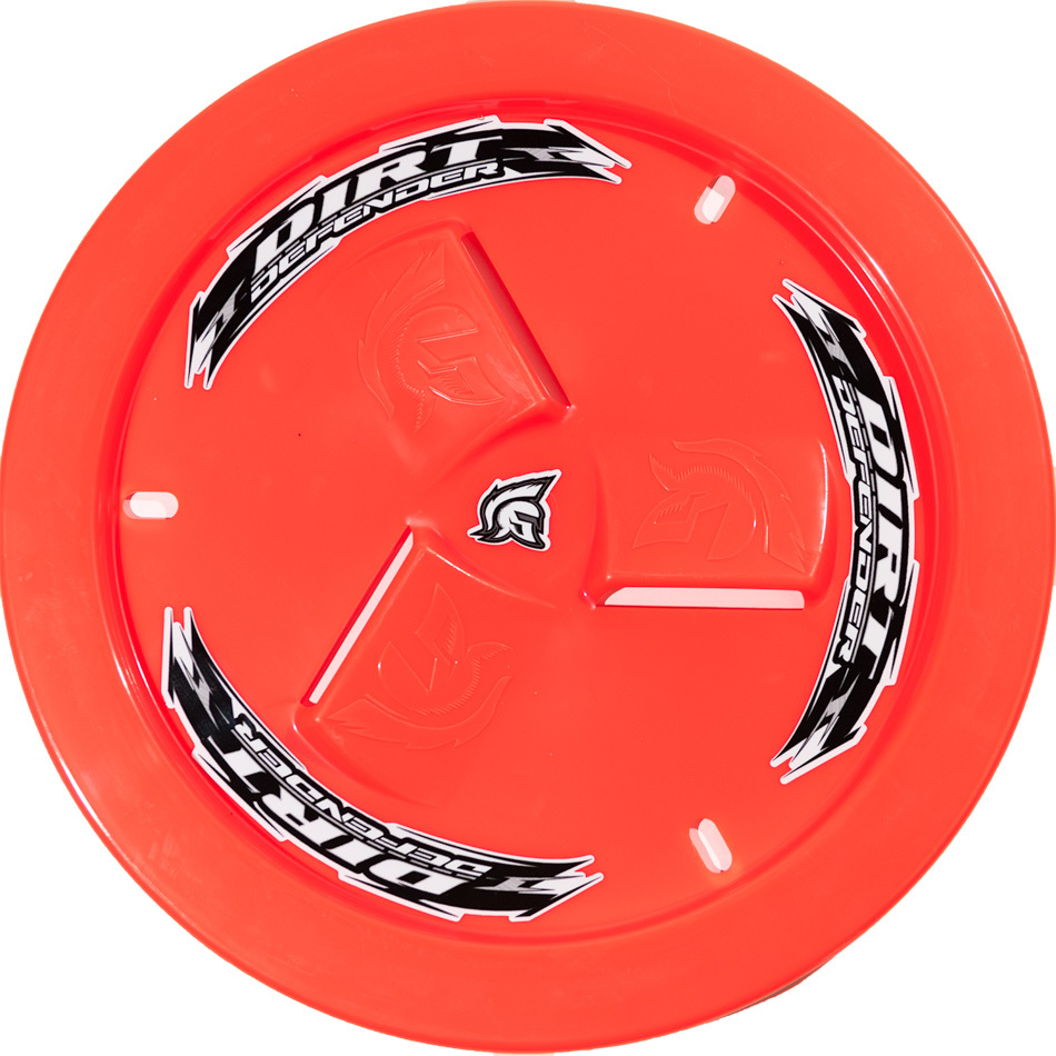 Dirt Defender Racing Products 10281 | DIRT DEFENDER RACING PRODUCTS Wheel Cover Neon Red Vented