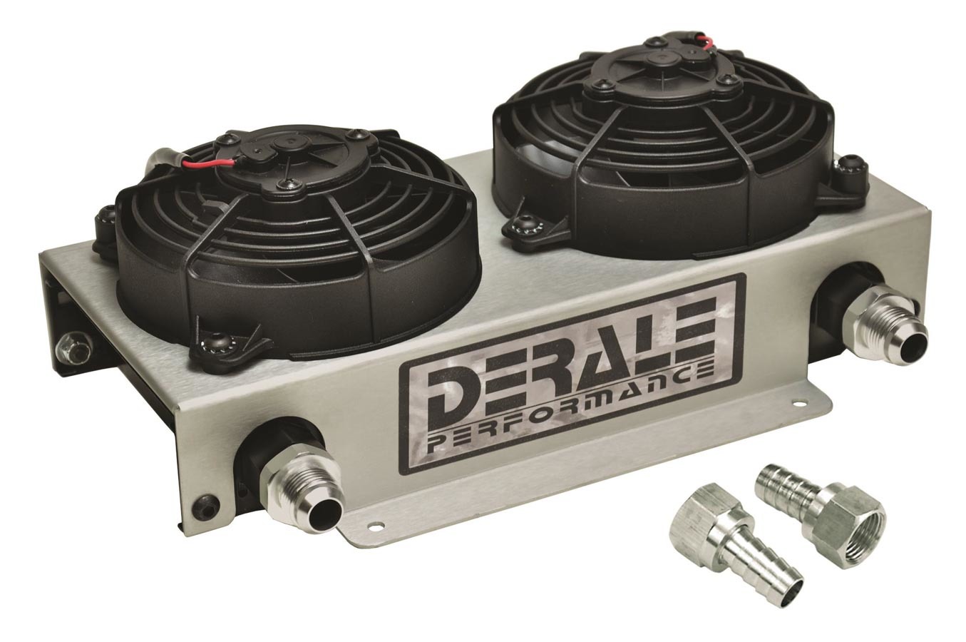 Derale 15845 | DERALE 19 Row Hyper Dual-Cool Remote Cooler (-10AN)