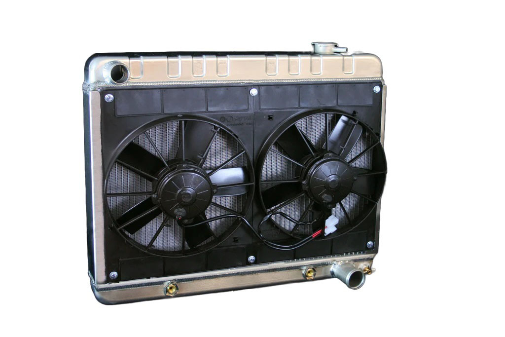 DeWitts Radiator 324139010a | DEWITTS RADIATOR Radiator w/Fans Nova 62-67 Auto Trans Raw; 1962-1967