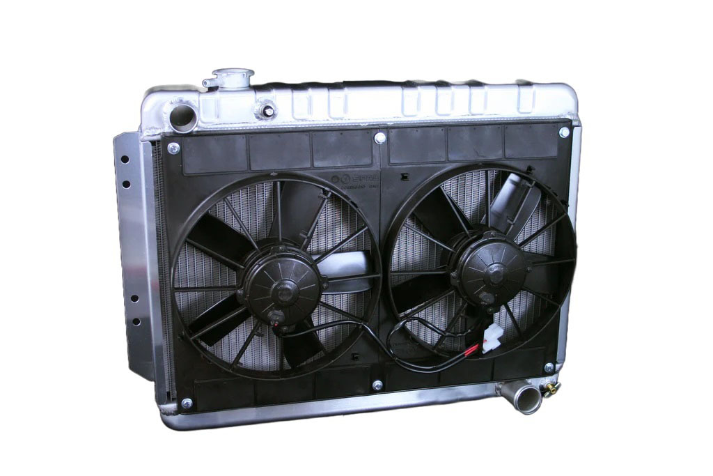 DeWitts Radiator 324139015m | DEWITTS RADIATOR Radiator w/Fans Impala 59-64 Manual Trans Raw; 1959-1964