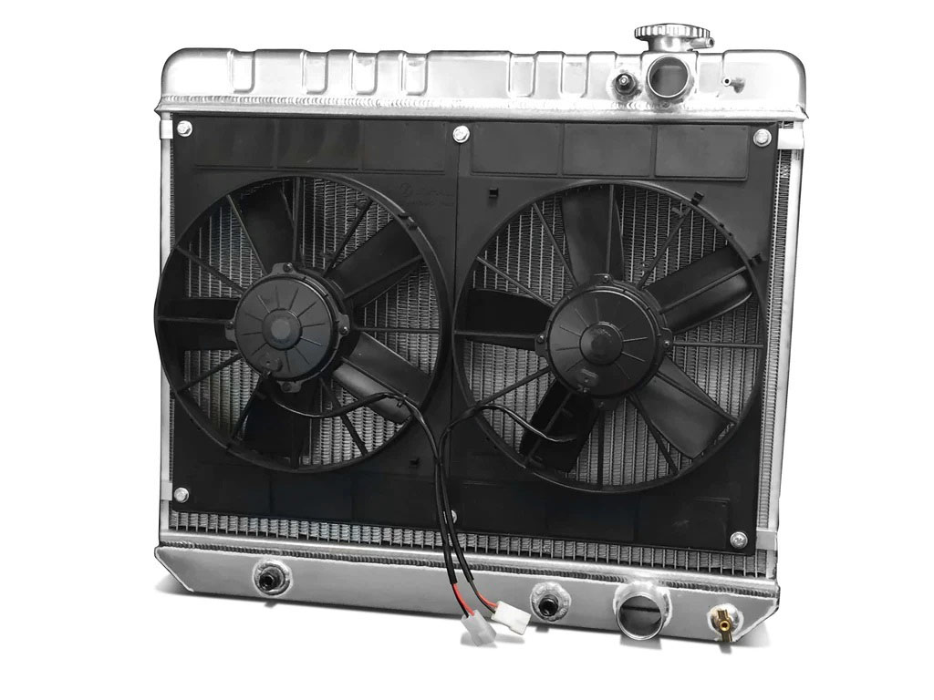 DeWitts Radiator 326139017a | DEWITTS RADIATOR Radiator w/Fans C-10 Trk LS 63-66 Auto Trans Raw; 1963-1966