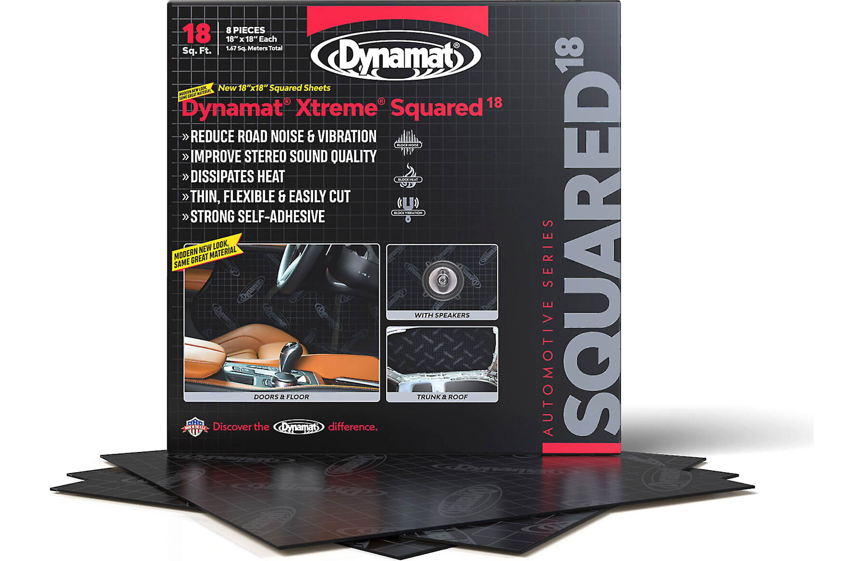 Dynamat 10420 | DYNAMAT Xtreme Mat Squared 8 - 18in Square Sheets