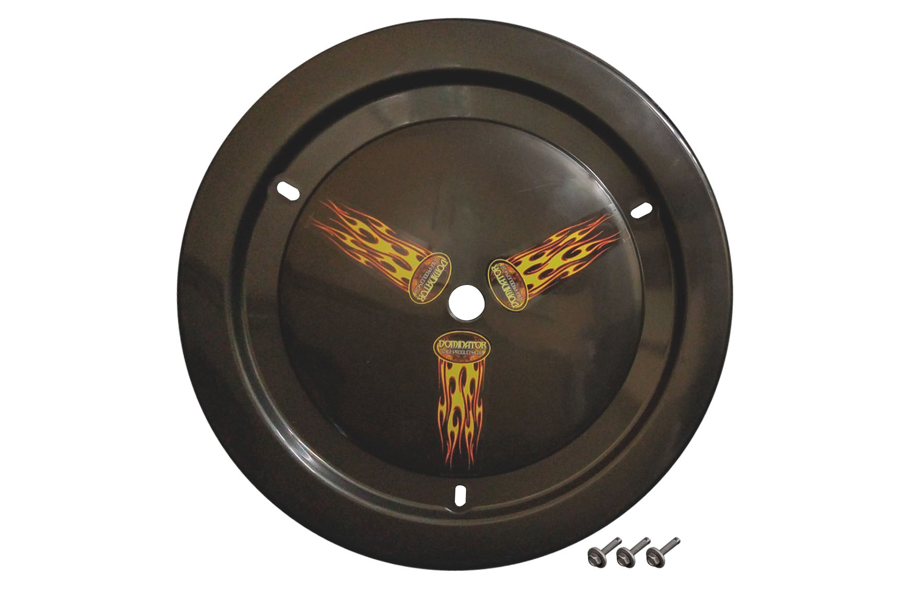 Dominator Race Products 1006-b-bk | DOMINATOR RACING PRODUCTS Wheel Cover Bolt-On Black Real Style