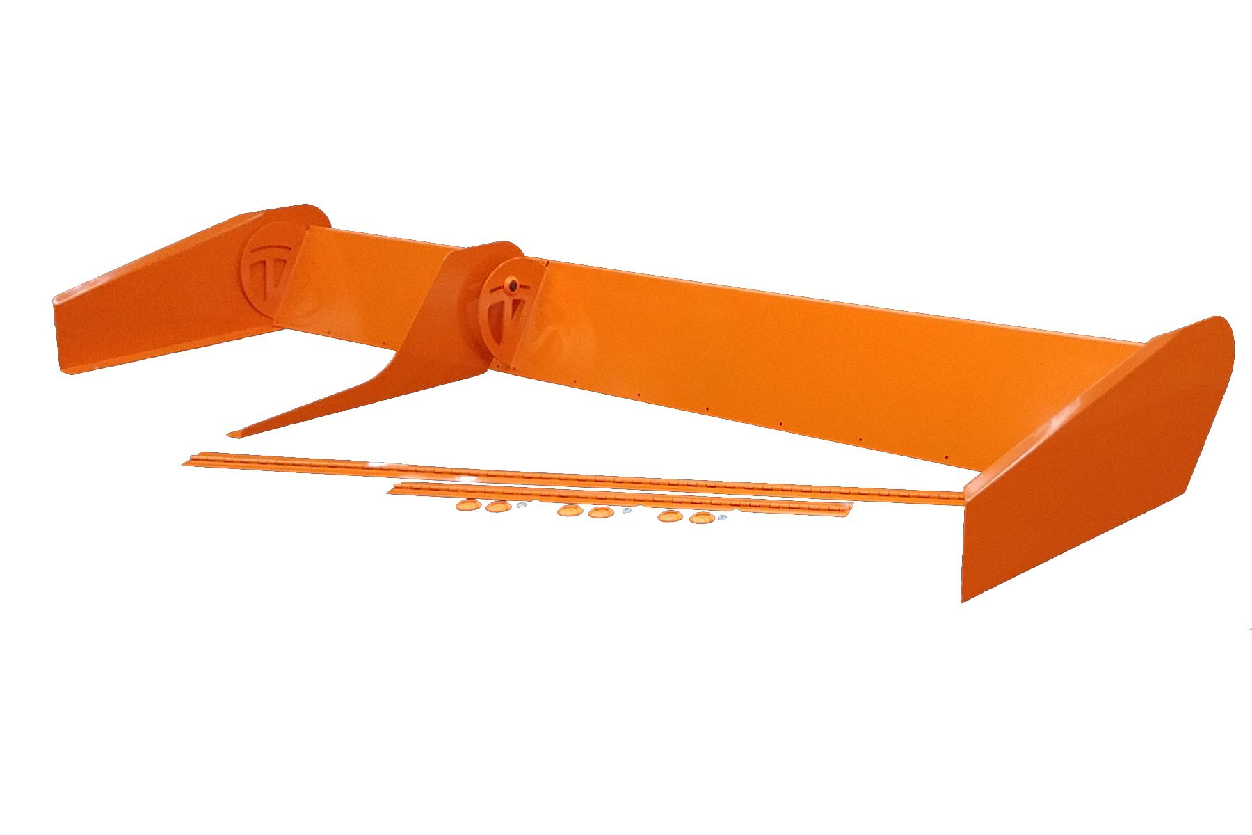 Dominator Race Products 915-or | DOMINATOR RACING PRODUCTS Spoiler 8in Tall x 72in Orange 2pc